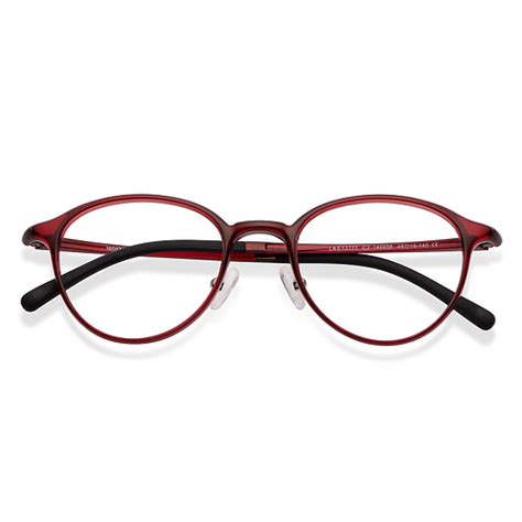 Buy Maroon Black Full Rim Round Lenskart Air Flex LA E13777-C2 ...