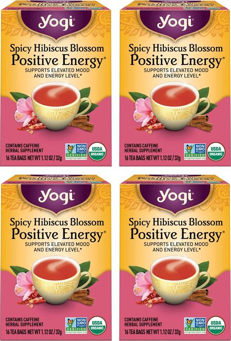 Amazon.com : Yogi Sweet Tangerine Positive Energy Tea - 16 Tea Bags per ...