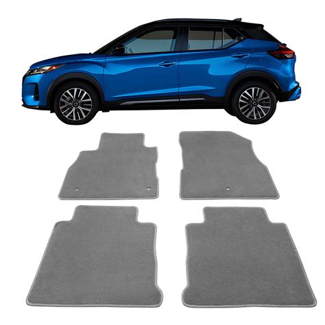Ikon Motorsports Floor Mats Compatible with 2018-2023 Nissan Kicks Gray ...