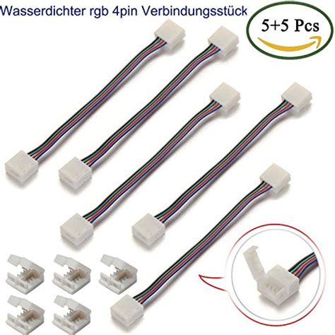 Buy KaBenjee Waterproof RGB5050 LED Strip Light Quick Connector Cable ...