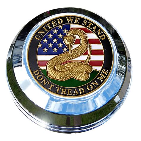MotorDog69 Harley Gas Cap Coin Mount Set with Don't Tread On Me for ...