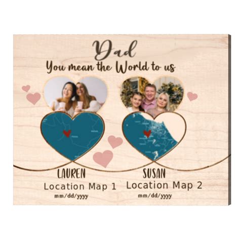 Personalized Long Distance Gifts For Dad, Fathers Day Long Distance ...