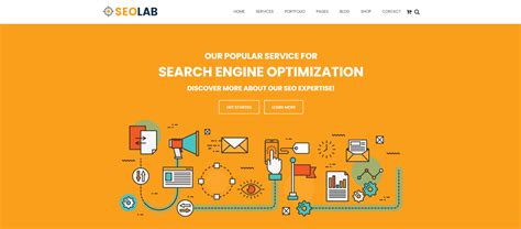 数字营销搜索引擎优化机构HTML模板 - SeoLab