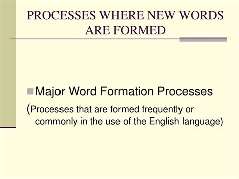 Image result for Word Formation Process
