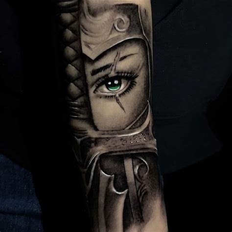 woman warrior tattoo ideas