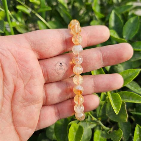 Buy Natural Citrine Bracelet online (8mm) – Healing Aura Crystals