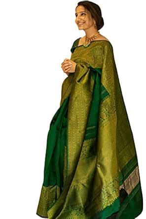 Buy Avantika Fashion Women's Kanjivaram Soft Pure Silk Banarasi Sarees ...
