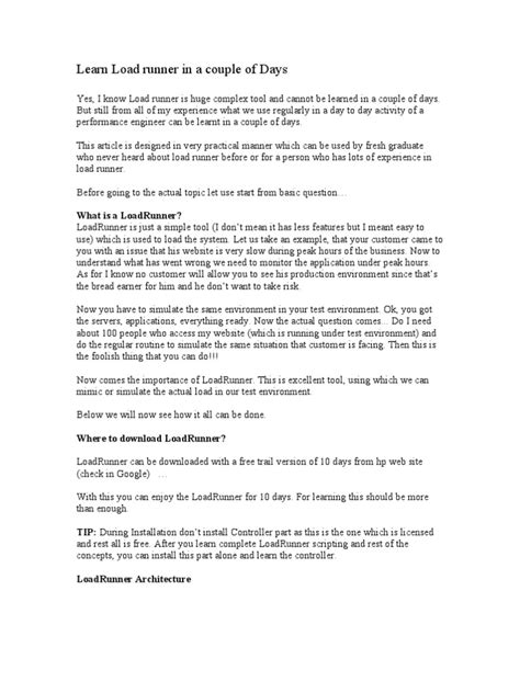 Image result for LoadRunner Requirements