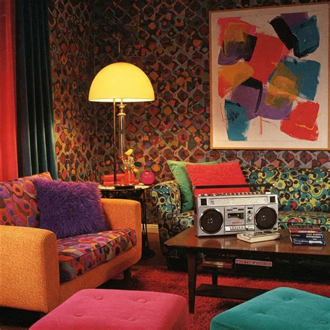80s Living Room Wallpaper 1980s Wallpaper Living Room Hi Res Stock
