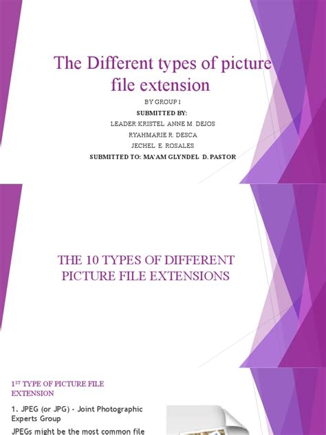 Image result for Picture File Extensions List