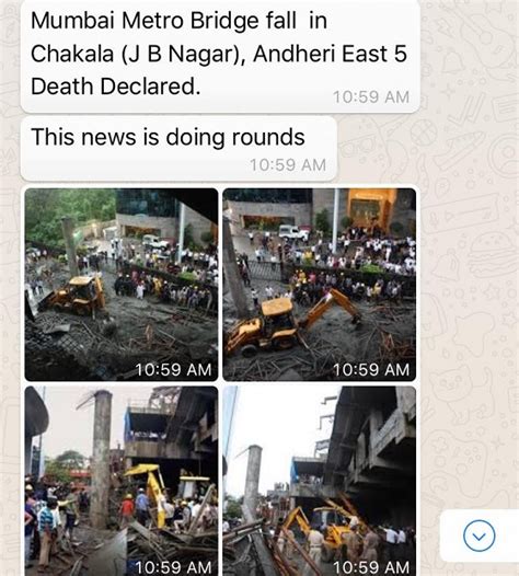 Fake News: Images Of Mumbai Metro Bridge Collapse Is From Sept 2012 | BOOM