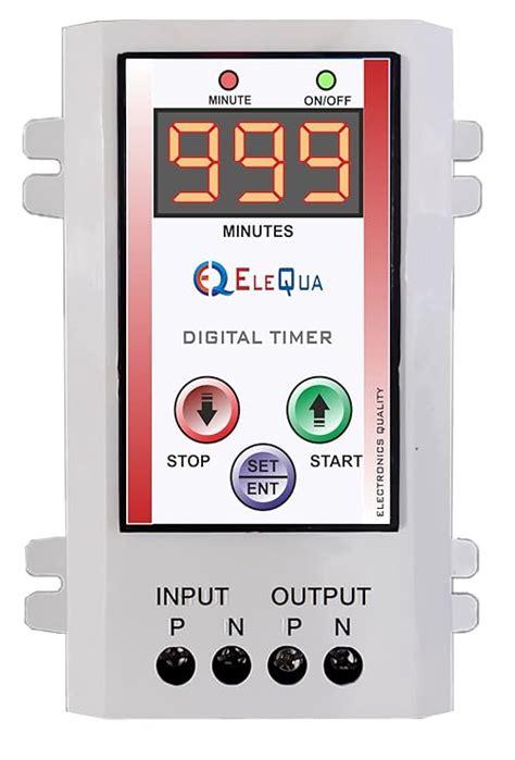 Elequa 1 to 999 Minutes Timer Switch for Geyser, Heater, Oven Water ...