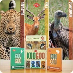 KAADOO KOOGOO Educational Card Game - Learn About Indian & African Wild ...