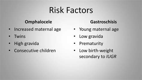 Omphalocele vs gastroschisis | PPTX