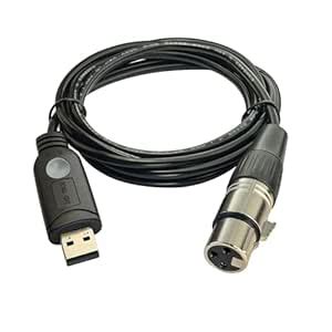 DSD TECH SH-RS09B USB to DMX Cable Support Freestyler QLC and Pi Open ...