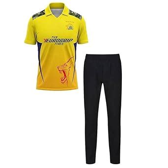 MS Dhoni 7 CSK Cricket Team Jersey Tshirt 2023/2024 (Boys,Kids,Men) (XX ...