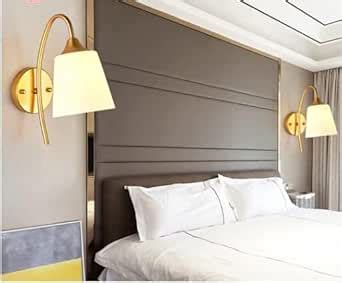 kinis Cone/Tulip Living Room Wall Lamp Minimalist Ivory Glass 1-Light ...