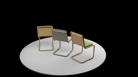 Chair with pad 3D model - TurboSquid 2138307