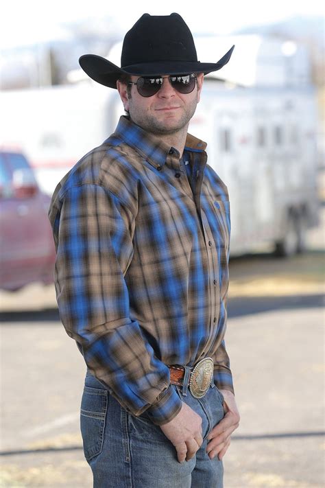 Cinch Men's Brown & Blue Long Sleeve Plaid Button Up Western Shirt MTW ...