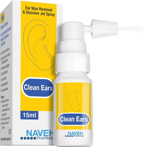 Naveh Pharma CleanEars | Ear Wax Removal Kit Spray Ear Wax Softener ...