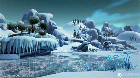 Winter Snow , Thunder Cloud | Game art environment, Game art, Ice games