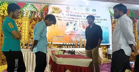 Ram S Krishnan wins Sivakasi Chess Club NPSS Rathina Nadar Dr. N ...