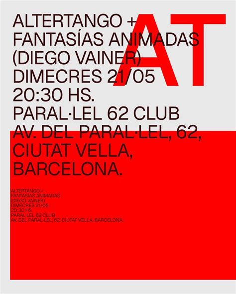 Altertango + Fantasías Animadas ( Diego Vainer ) / 21 maig , Paral·lel ...
