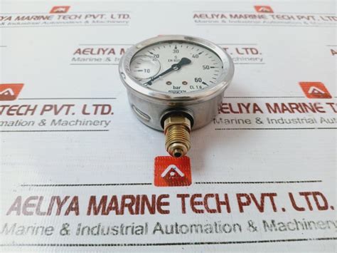 Wika En 837-1 Cl.1.6 Pressure Gauge 0 To 60 Bar – Aeliya Marine Tech