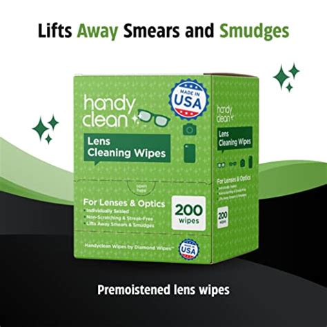Buy HandyClean Pre-Moistened Lens Cleaning Wipes, Eyeglass Wipes ...