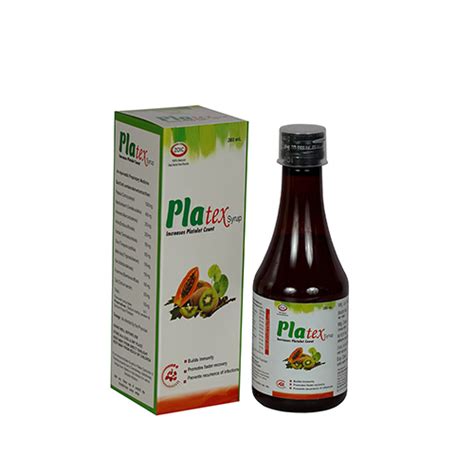 PLATEX SYRUP (PLATELET DYSFUNTION AND THROMBOCYTOPENIA DUE TO CHEMOTHE