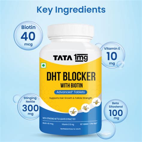TATA 1mg DHT Blocker with Biotin Advanced Tablet | Promotes Hair Growth ...