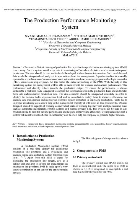 Production Performance Monitoring 的图像结果