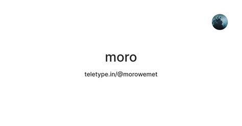 moro — Teletype