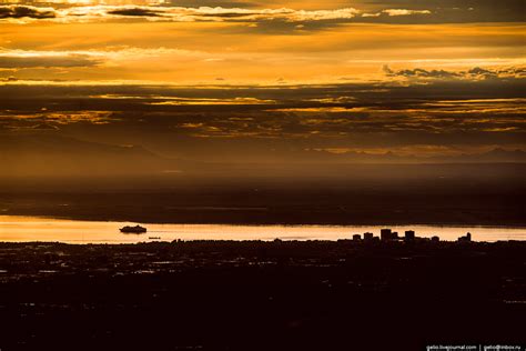 International Date Line. Flight from Kamchatka to Alaska over the ...
