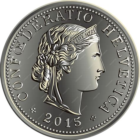 Premium Vector | Obverse of 20 and 10 centimes silver coins swiss franc ...