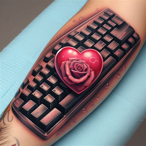 Image result for Computer Keyboard Tattoo