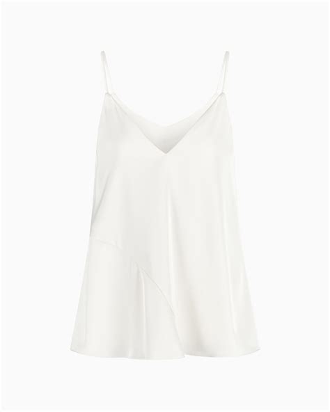 Matte satin fabric top | Armani Exchange