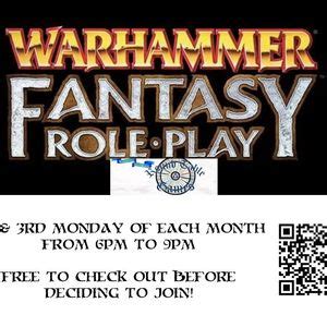 Warhammer Fantasy RPG at Round Table Games, Round Table Games, Carver ...