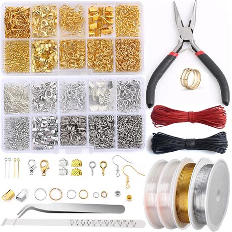 Amazon.com: GTAAOY Jewelry Making Supplies Kit, Jewelry Repair Kit with Pliers, Findings and ...