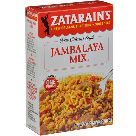 Zatarain,S Jambalaya Mix, 40 Oz - One 40 Ounce Box Of Jambalaya Rice ...
