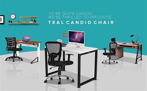 TEAL® Cosmos MB Mid Back Ergonomic Office Chair with Advanced Synchro ...