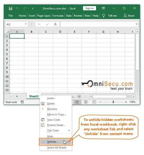 How To Unhide Worksheet In Excel