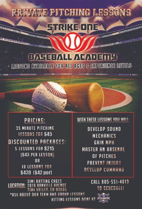 Image result for Pitching Lessons Flyer