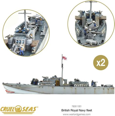 WarlordGames Cruel Seas Warlord British Royal Fleet 1:300 WWII India | Ubuy