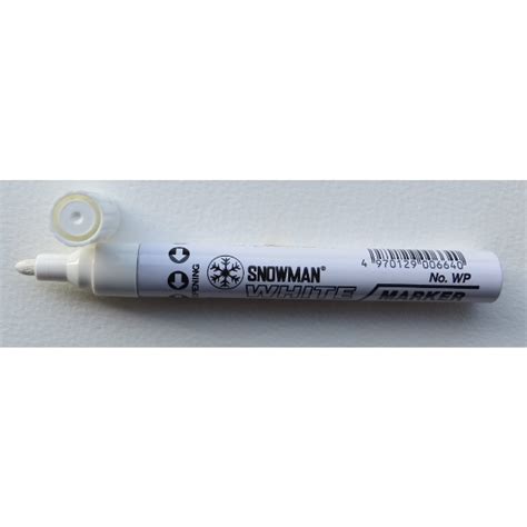 htconline.in| Snowman Oil Paint Marker - White Medium Tip