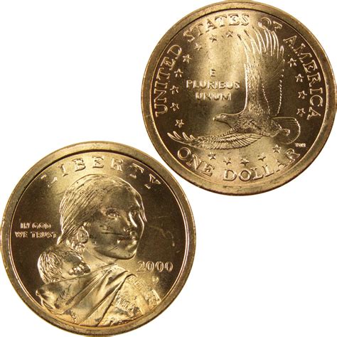 2000 D Sacagawea Native American Dollar BU Uncirculated $1 Coin