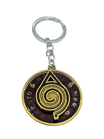 AUGEN Premium Rotating Naruto H Stainless Steel Keychain Metal For ...