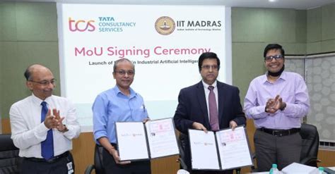 TCS partnered with IIT Madras to launch M.Tech in Industrial Artificial ...