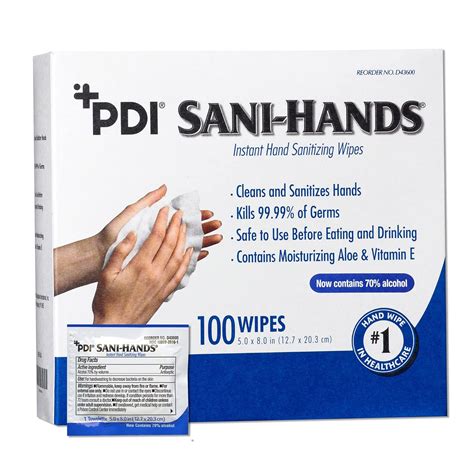 Sani-Hands Hand Sanitizer Wipes, Ethyl Alcohol Wipes Individually ...