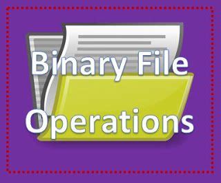 Image result for Binary File Handling in Python Class 12